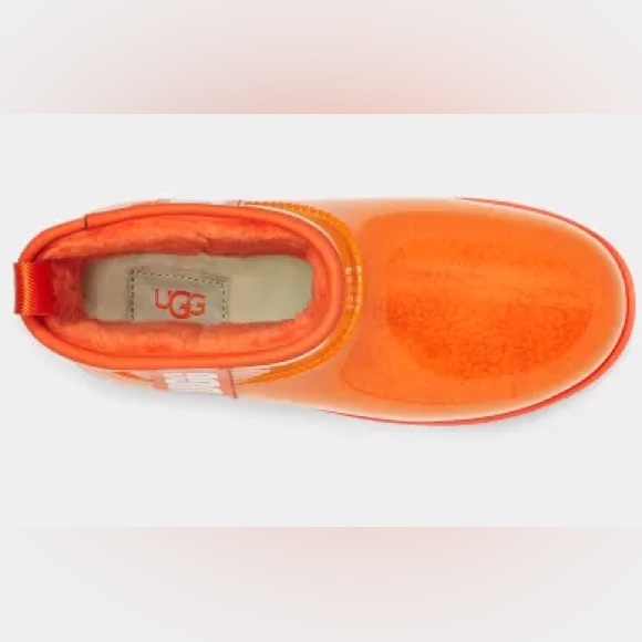 UGG Classic Clear Mini Faux-Shearling Rain Boots (Size EU 37) - Picture 3 of 4